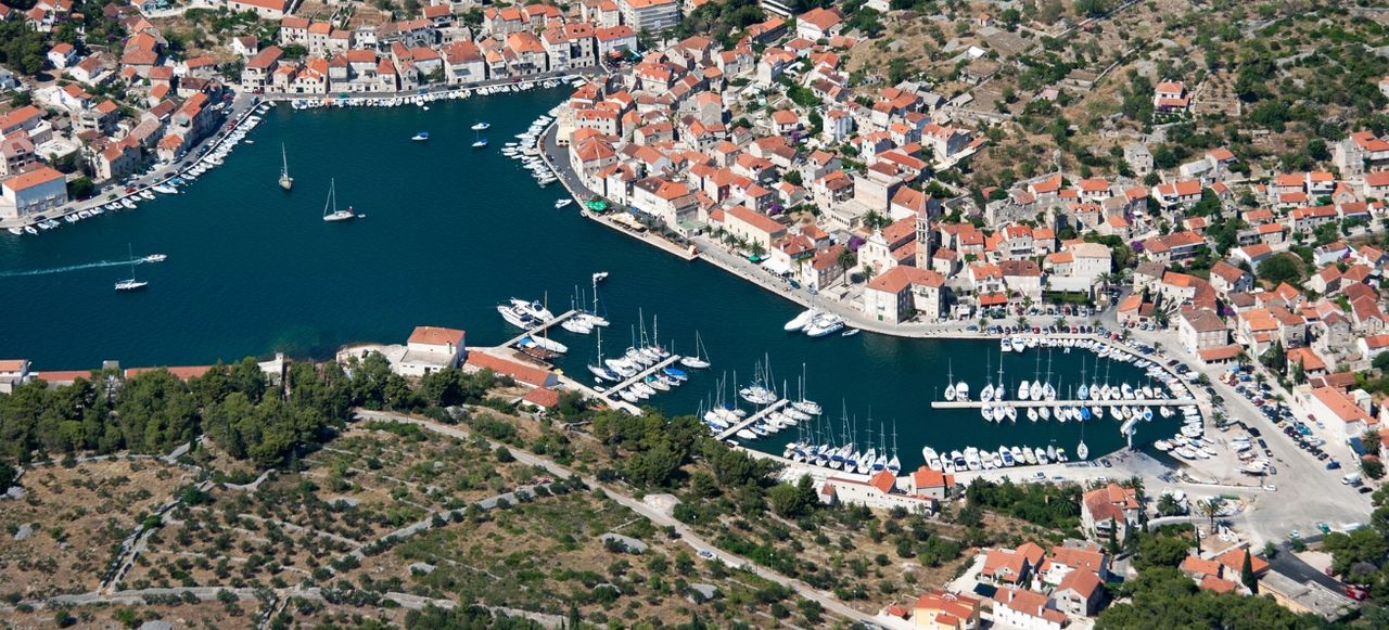 Village Milna on Brac island in Croatia