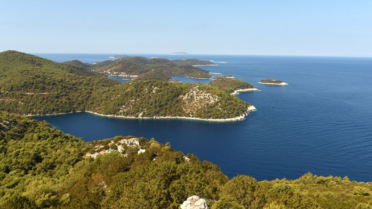 Aerial View of Lastovo Islands in Croatia