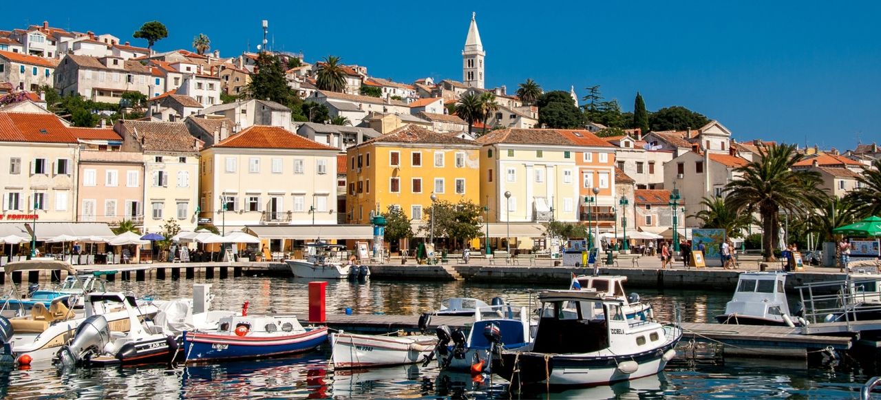 Mali Lošinj harbor, Croatia