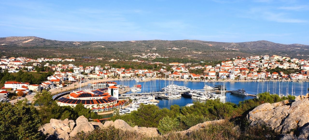 Marina Frapa and Dragon's Eye lake, Rogoznica, Croatia