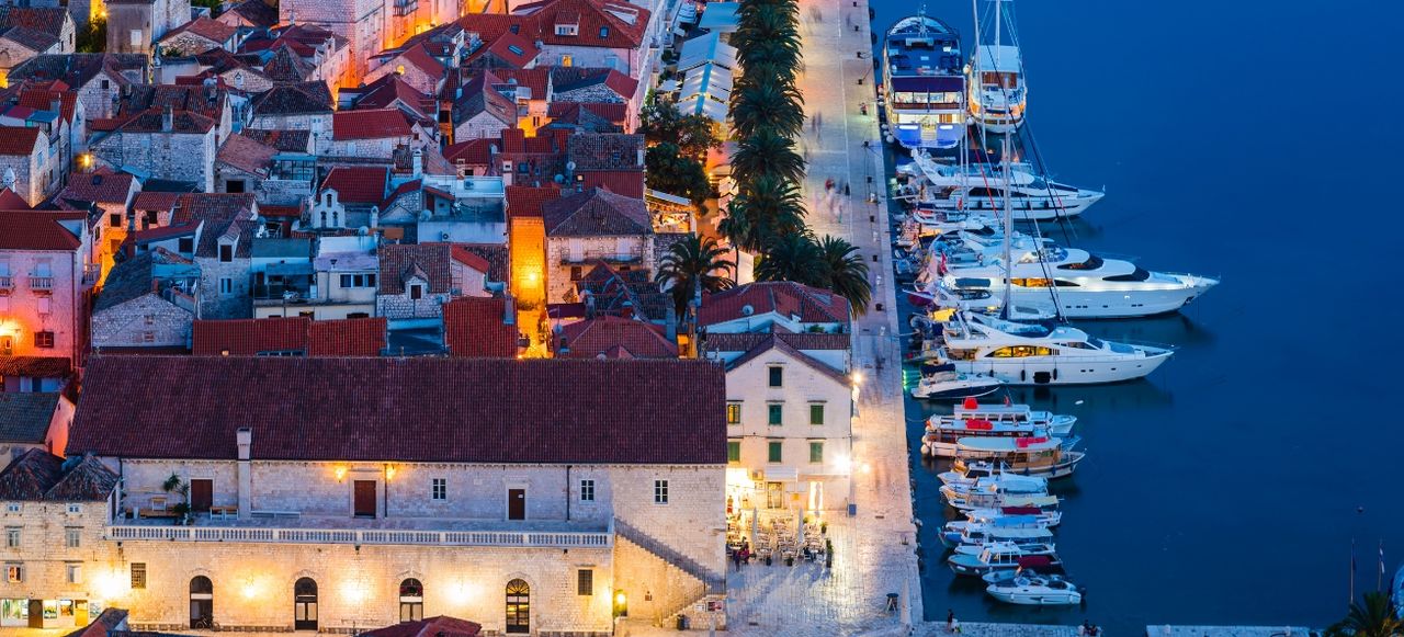 Hvar Town harbor, Croatia