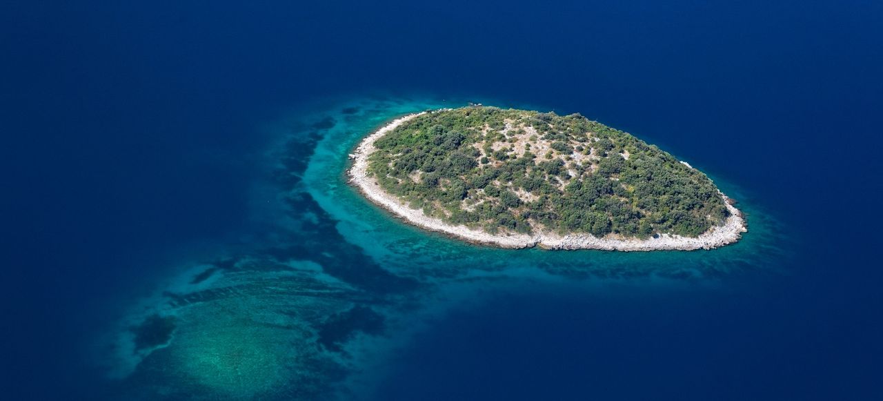 Islet in the Adriatic Sea near Pelješac peninsula, Croatia