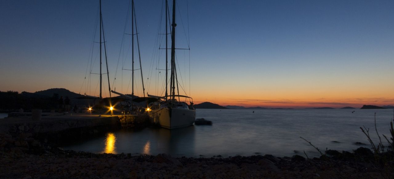 Žut Island pier, Croatia