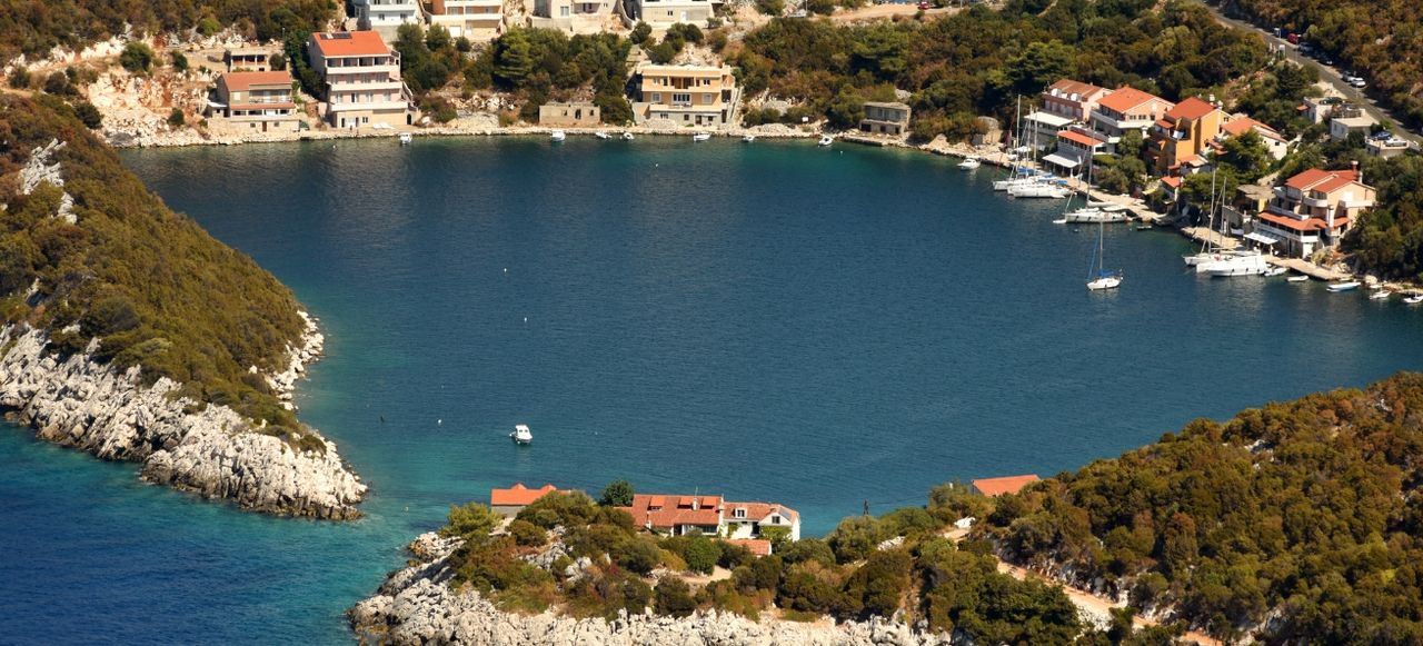 Adriatic Village Zaklopatica on Lastovo Island in Croatia