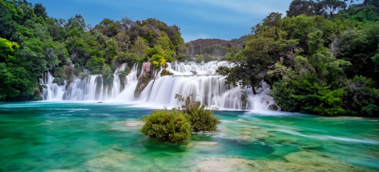 Krka Waterfalls in Krka National Park, Croatia, Europe