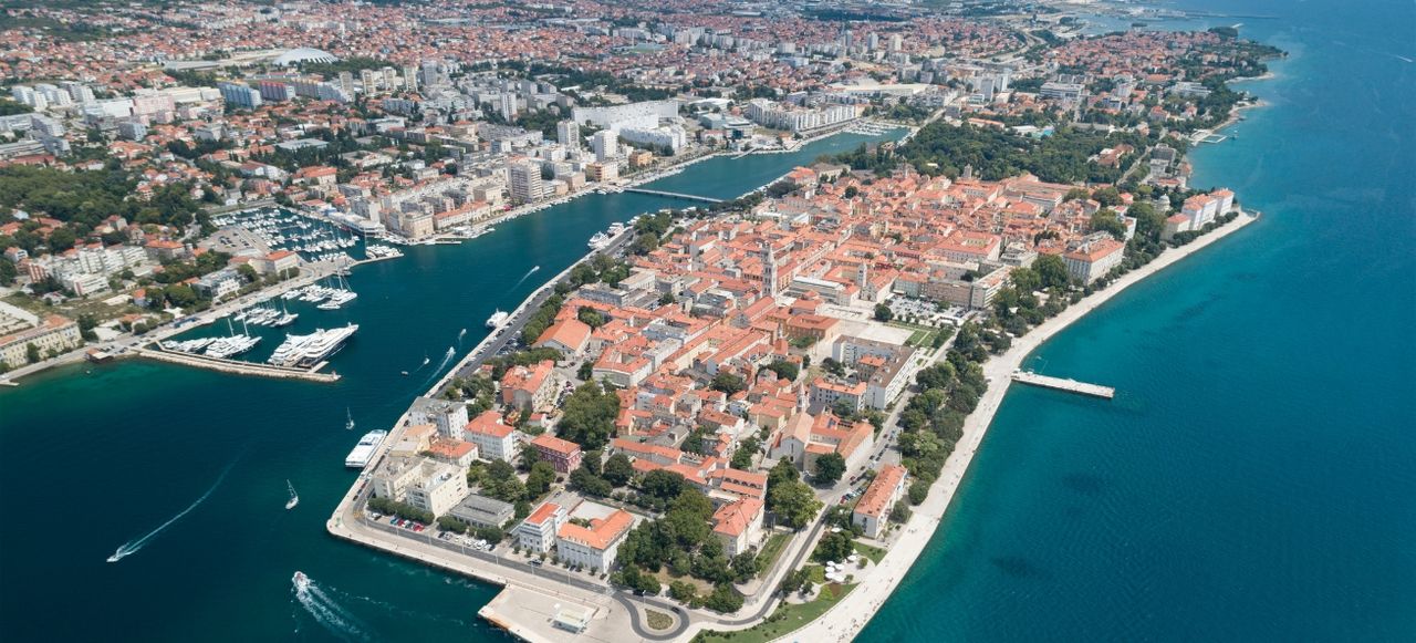 Zadar Sea Organ and waterfront, Croatia
