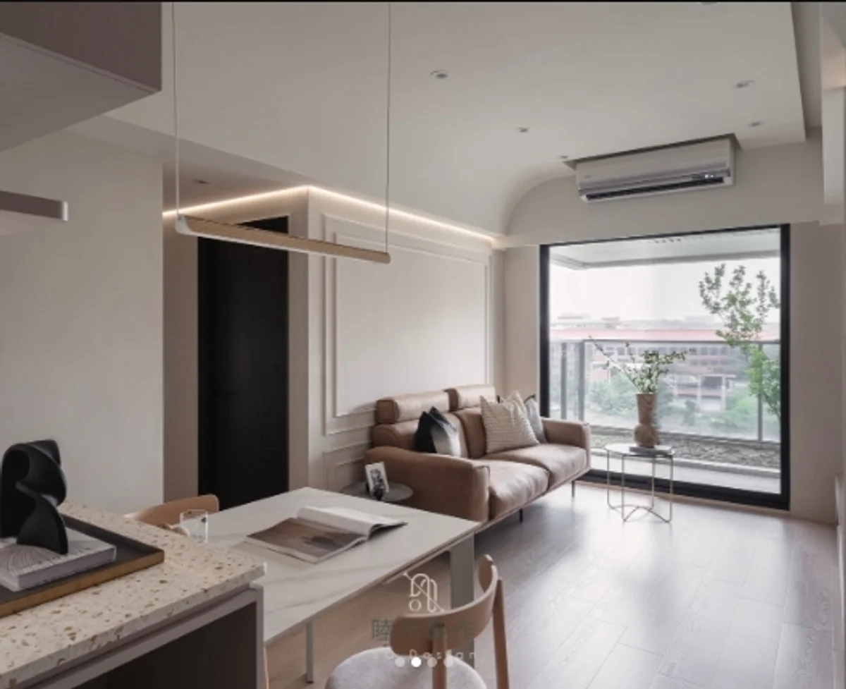 高雄楠梓晴川客廳設計-現代風格玄關視角-睦所製作So Design
