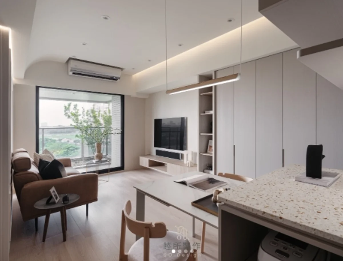 高雄楠梓晴川客廳設計-現代風格廚房視角-睦所製作So Design
