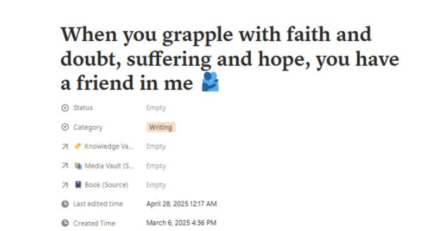 when you grapple with faith and doubt