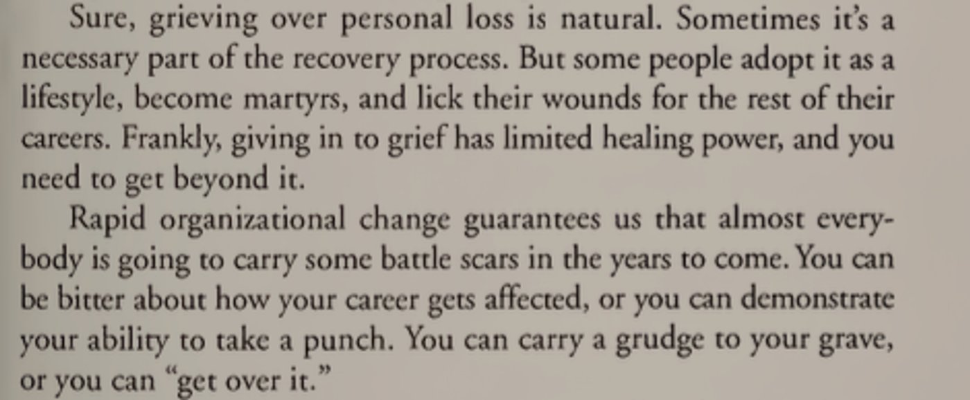 Grieving in career