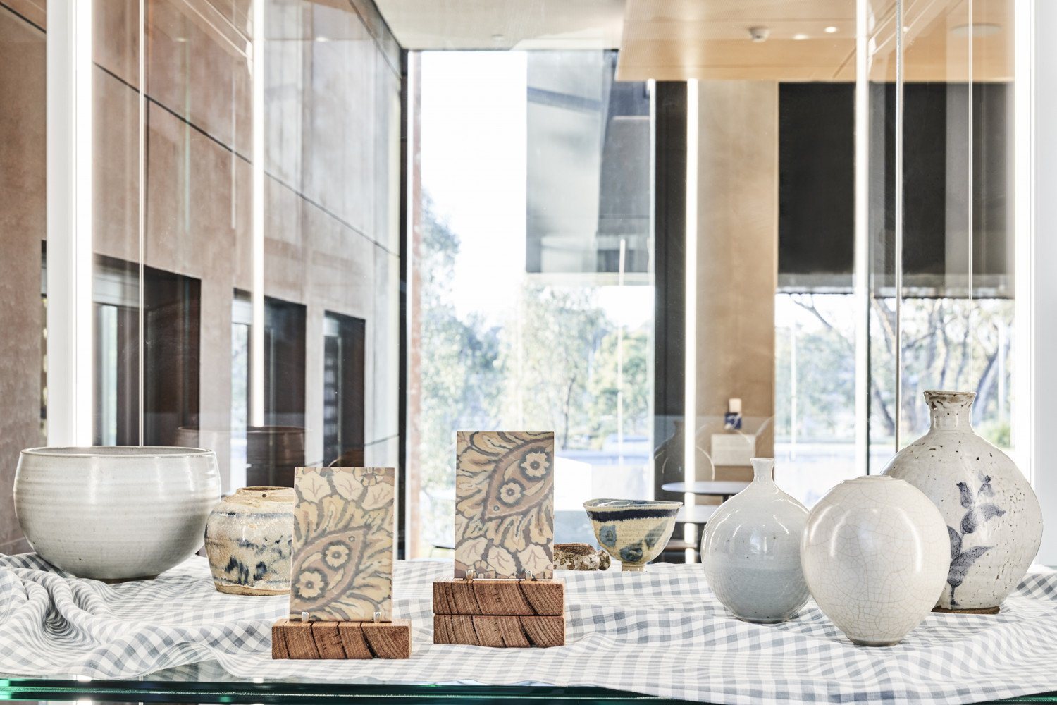 Exhibition view at Shepparton Art Museum for Three Hares.
