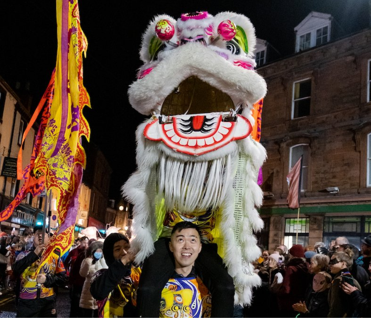 The Chi Mo Lion at the winter droving.