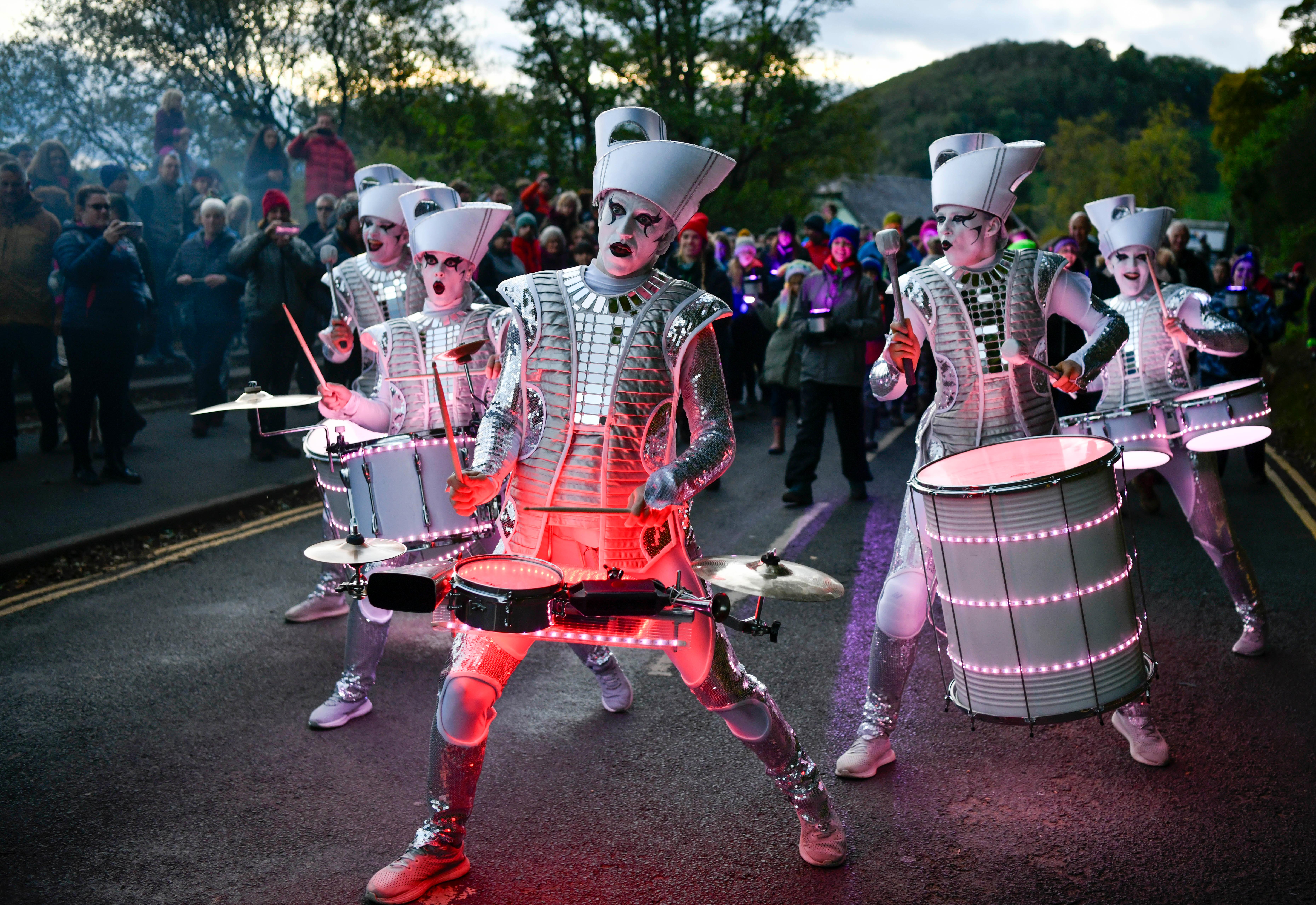 Spark! drummers at Pooley Bridge