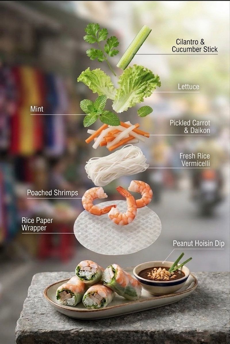 Summer roll - King prawns