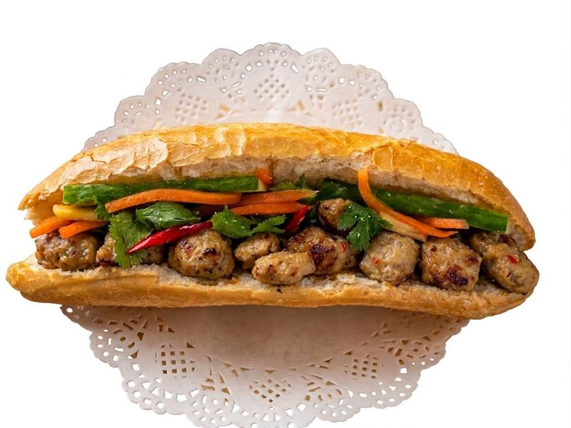 Lemongrass grilled pork bánh mì