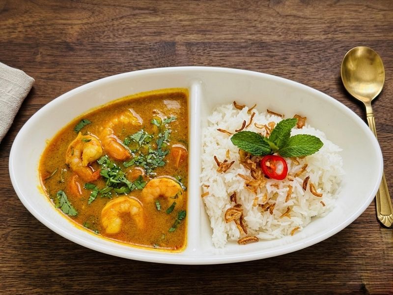 Vietnamese coconut curry - King prawns