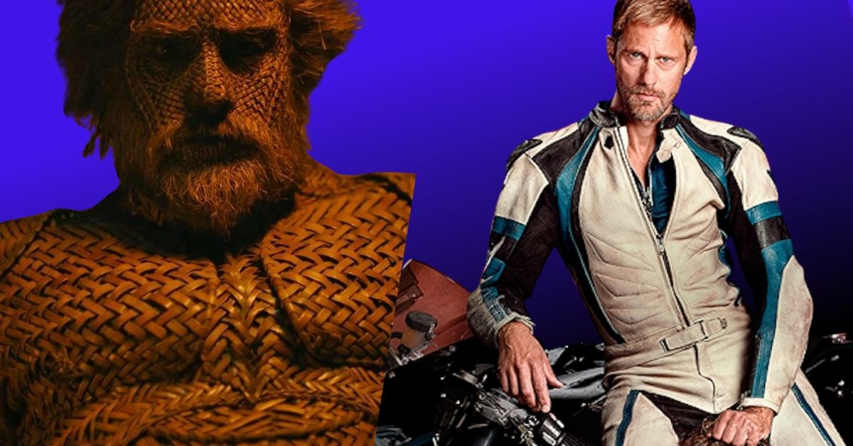 Alexander Skarsgård Played a Gay Biker Dom in February. In October He's a Wicker Husband.