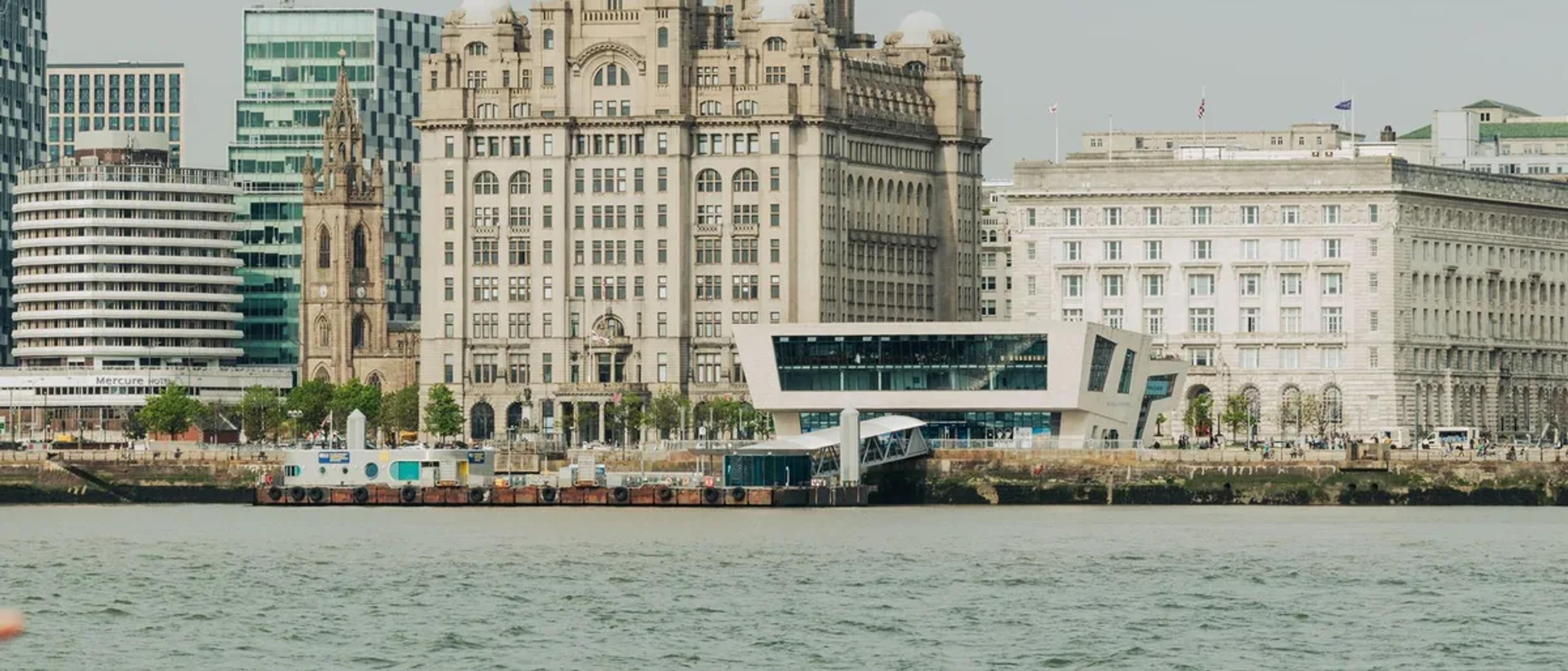 The Royal Liver Building on the Liverpool waterfront