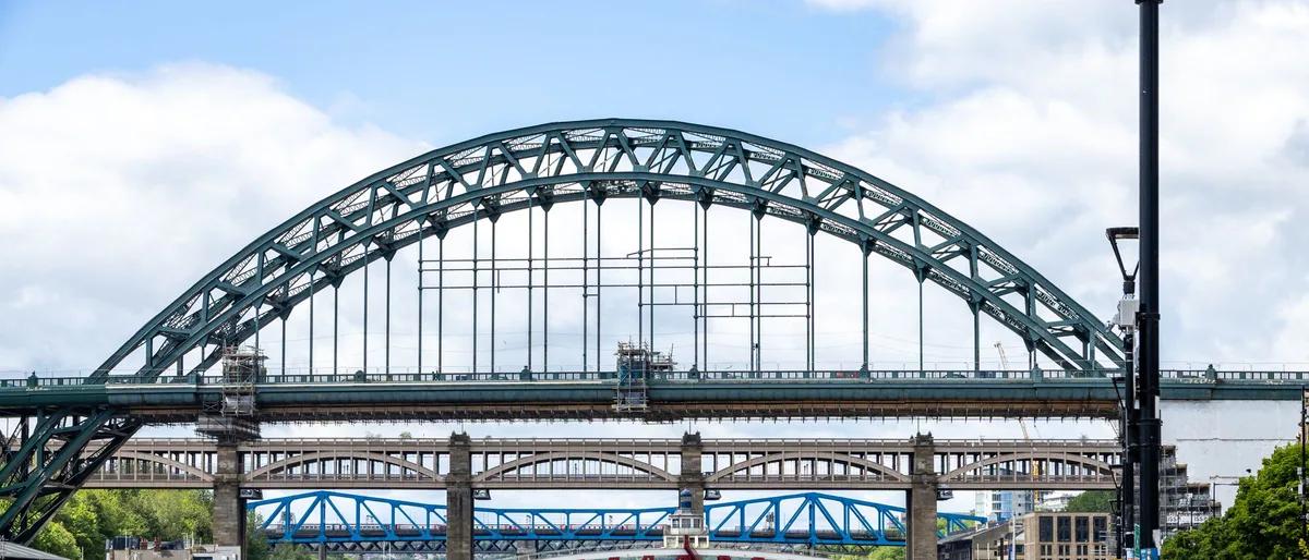The Tyne Bridge over the River Tyne in Newcastle