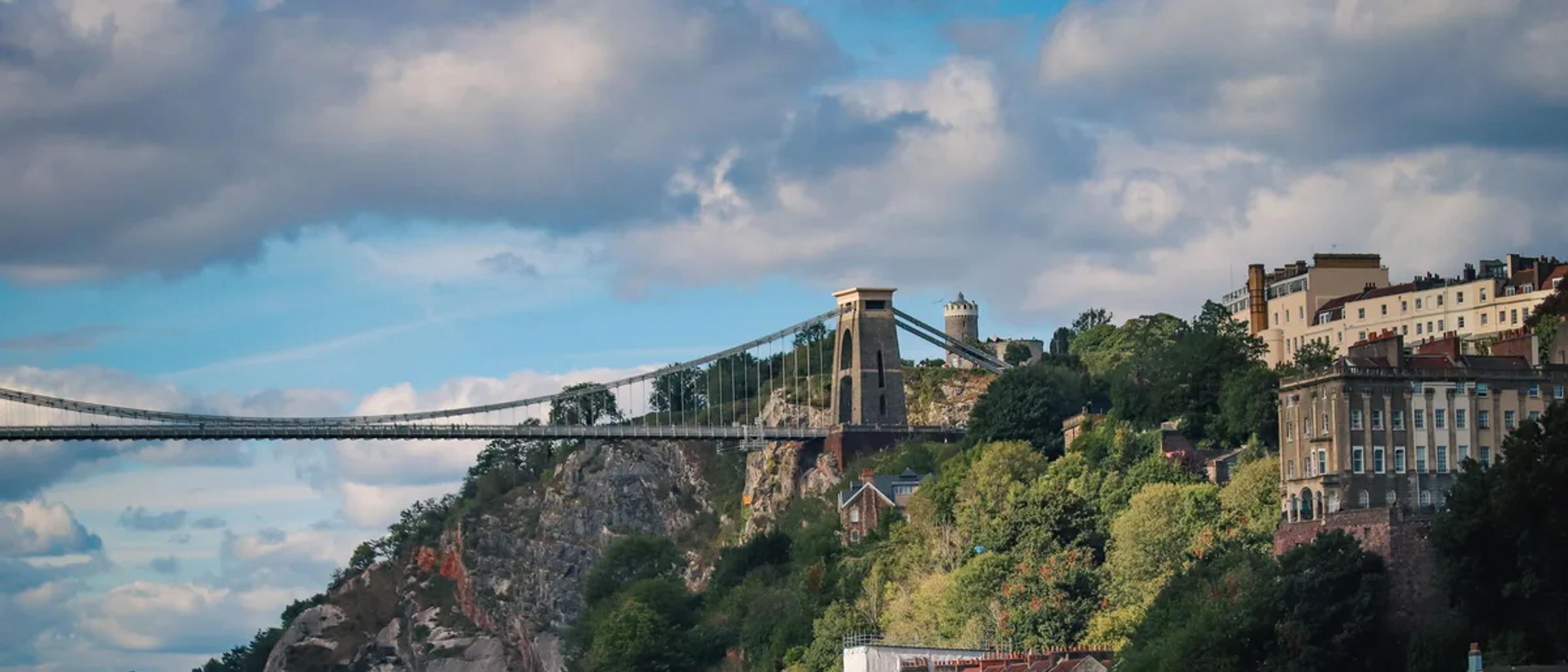 The Clifton Suspension Bridge over the Avon Gorge in Bristol