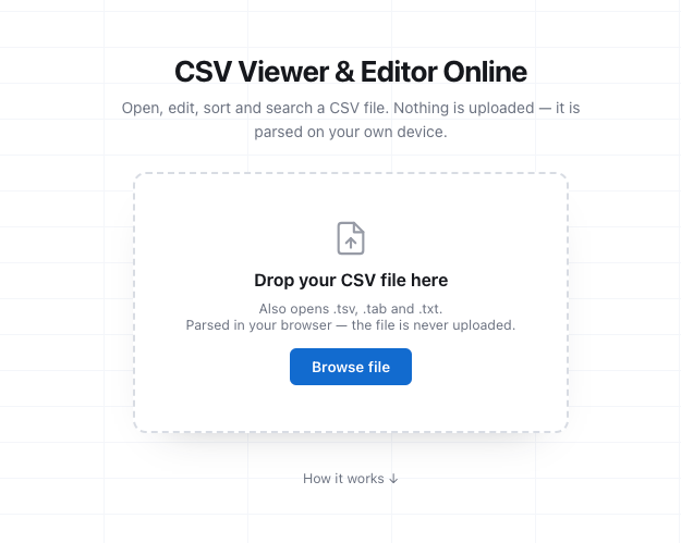 CSV Viewer & Editor