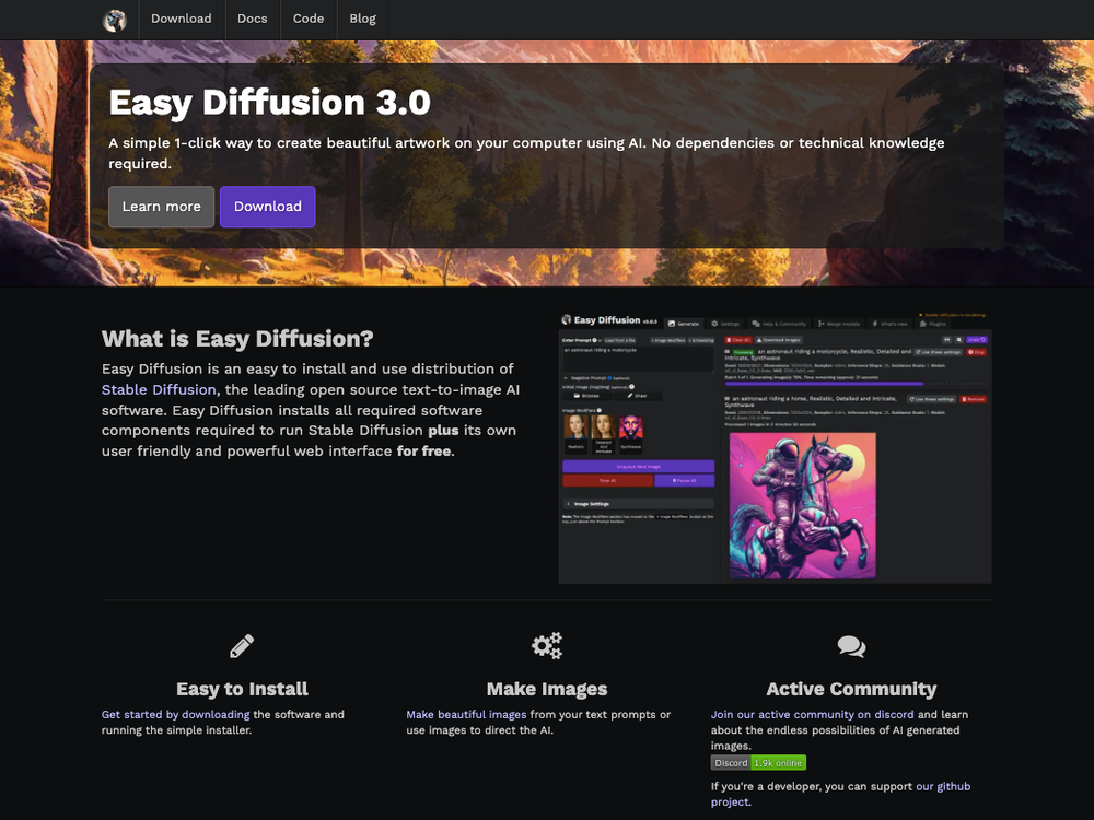 Easy Diffusion Easy Diffusion