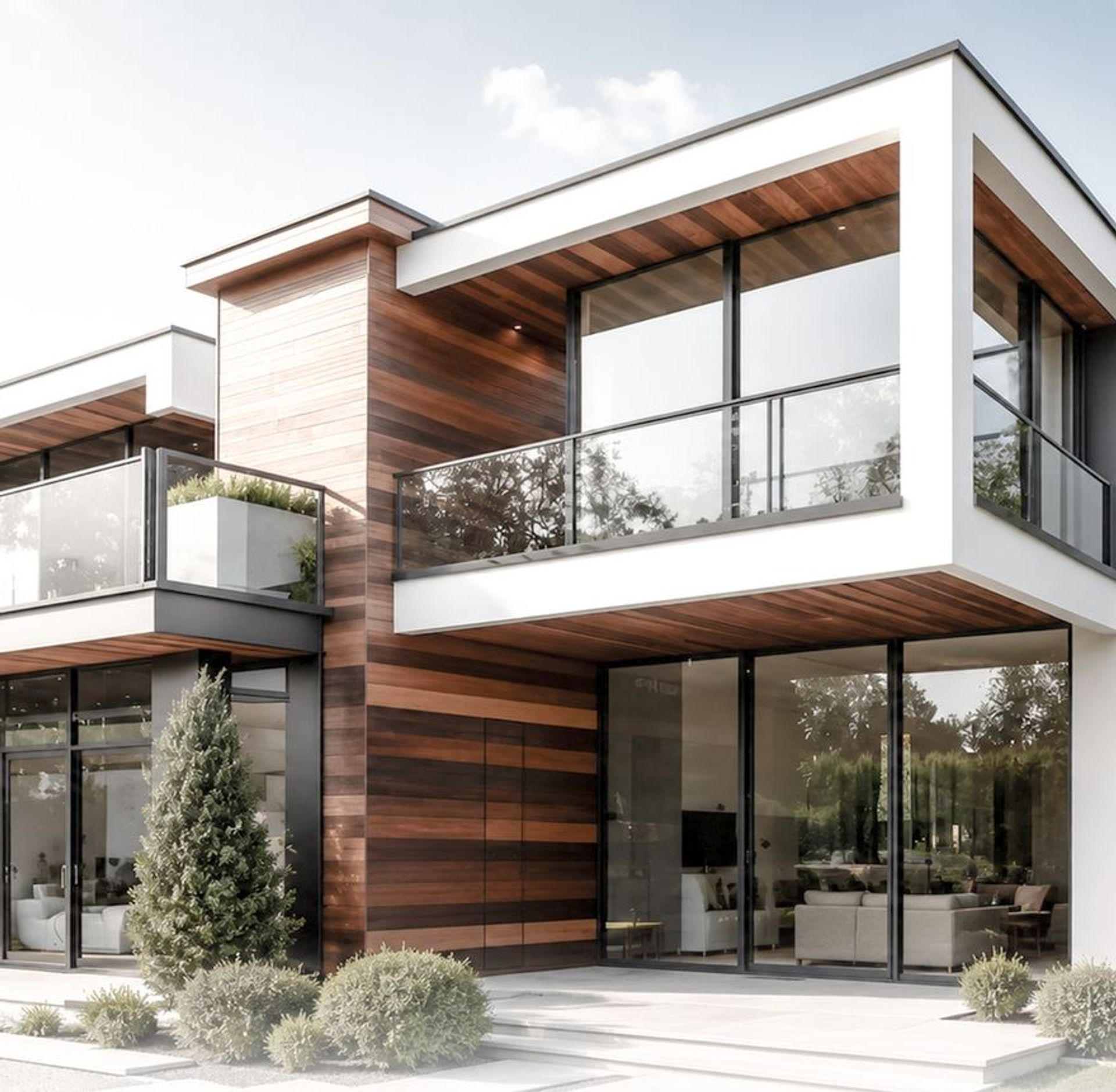 A timber and glass home operating as a short-term rental.
