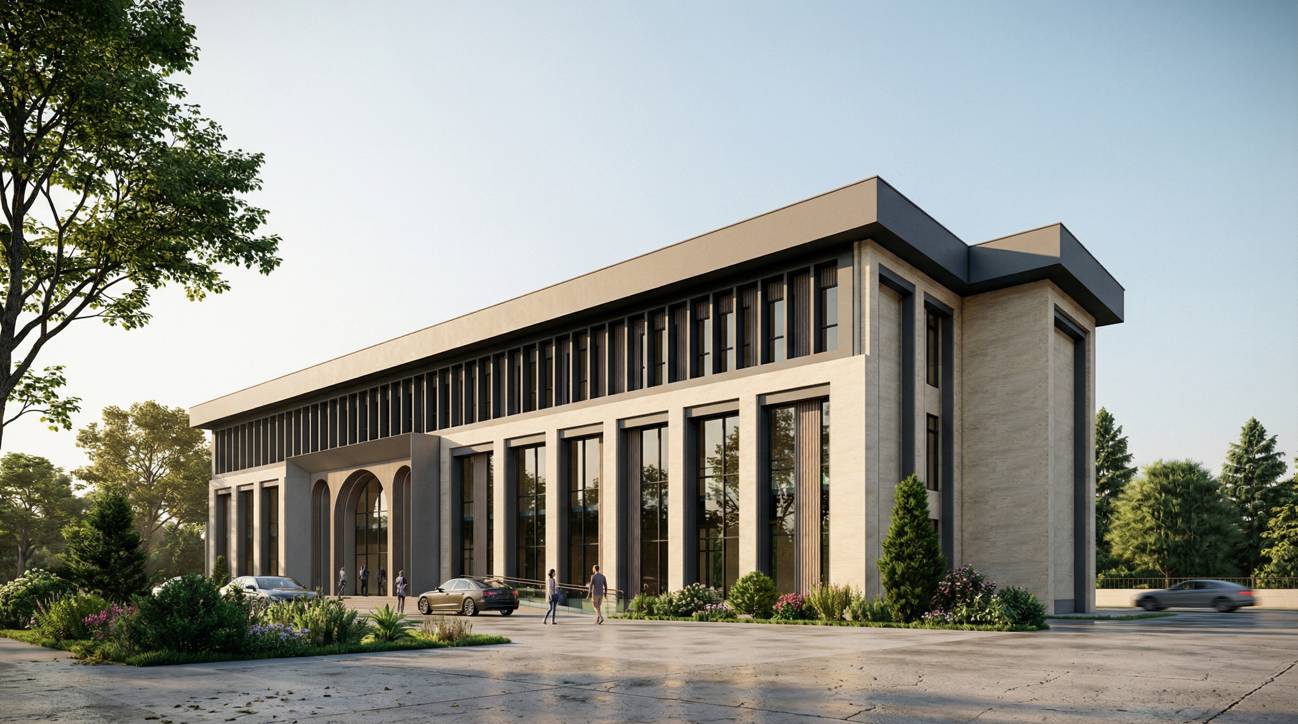 Mardin Kemerli de  bulunan lojman projesinin farklı açılardan render çalışmaları
