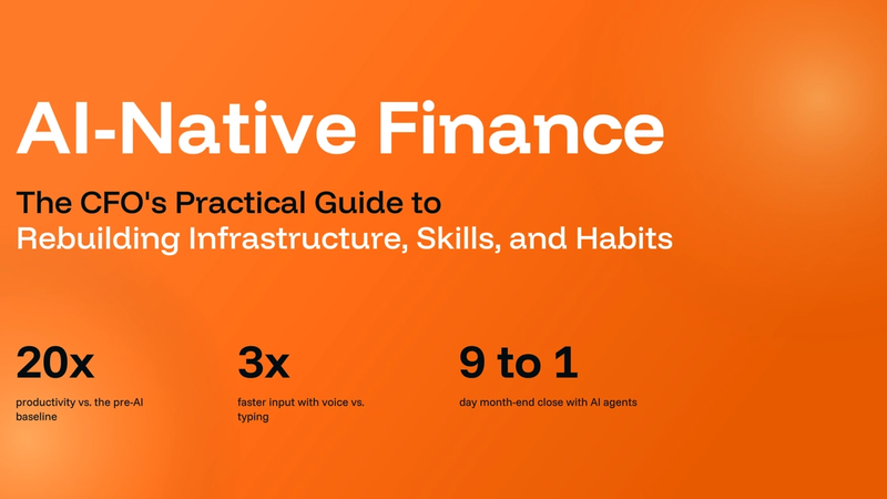 The CFO's Practical Guide to Building an AI-Native Finance Function