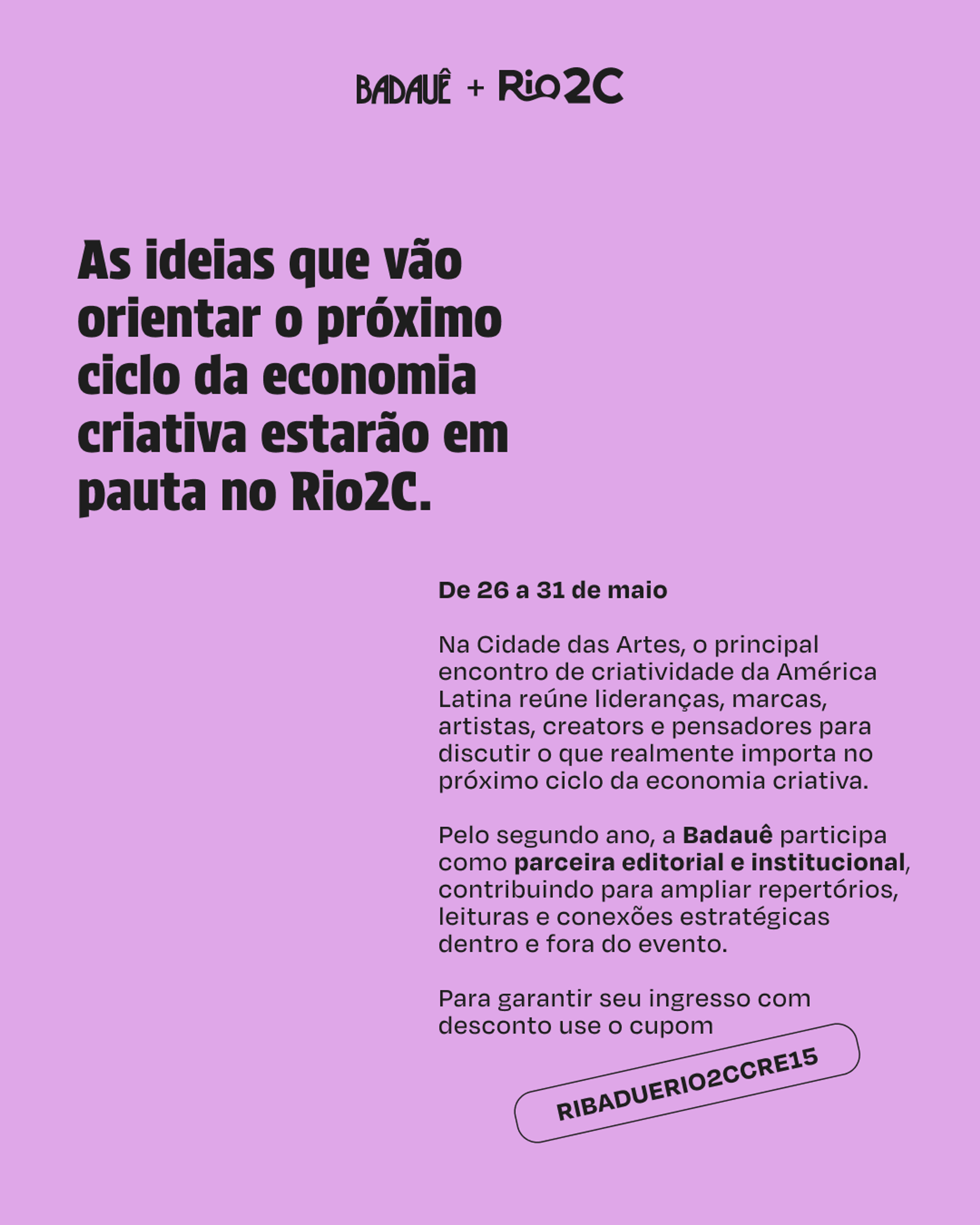 @rio2c & @alabadaue