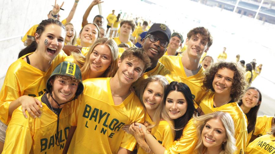 Baylor students in the stands