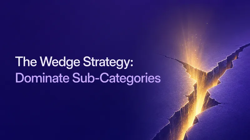 The Wedge Strategy: Pick a B2B SaaS Sub-Category Nobody Owns and Dominate It