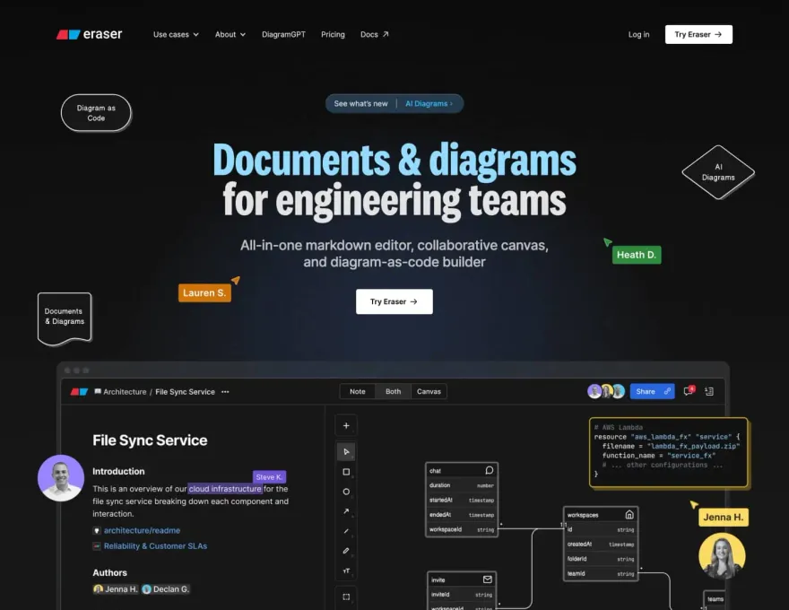 Eraser, a LoudFace project
