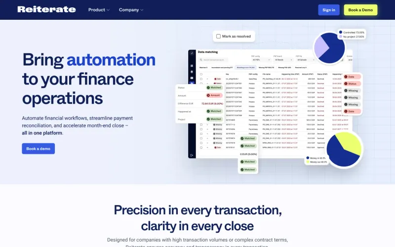 New Webflow site for a growing Fintech startup