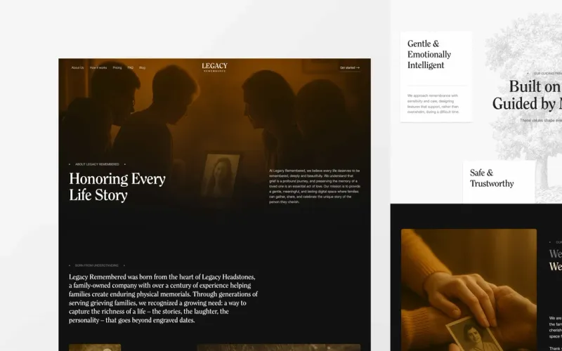 LegacyRemembered digital memorial platform