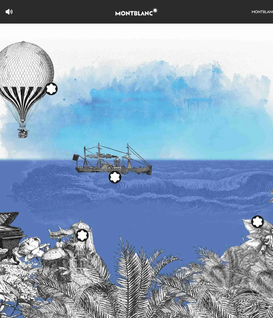 Montblanc microsite built by LoudFace
