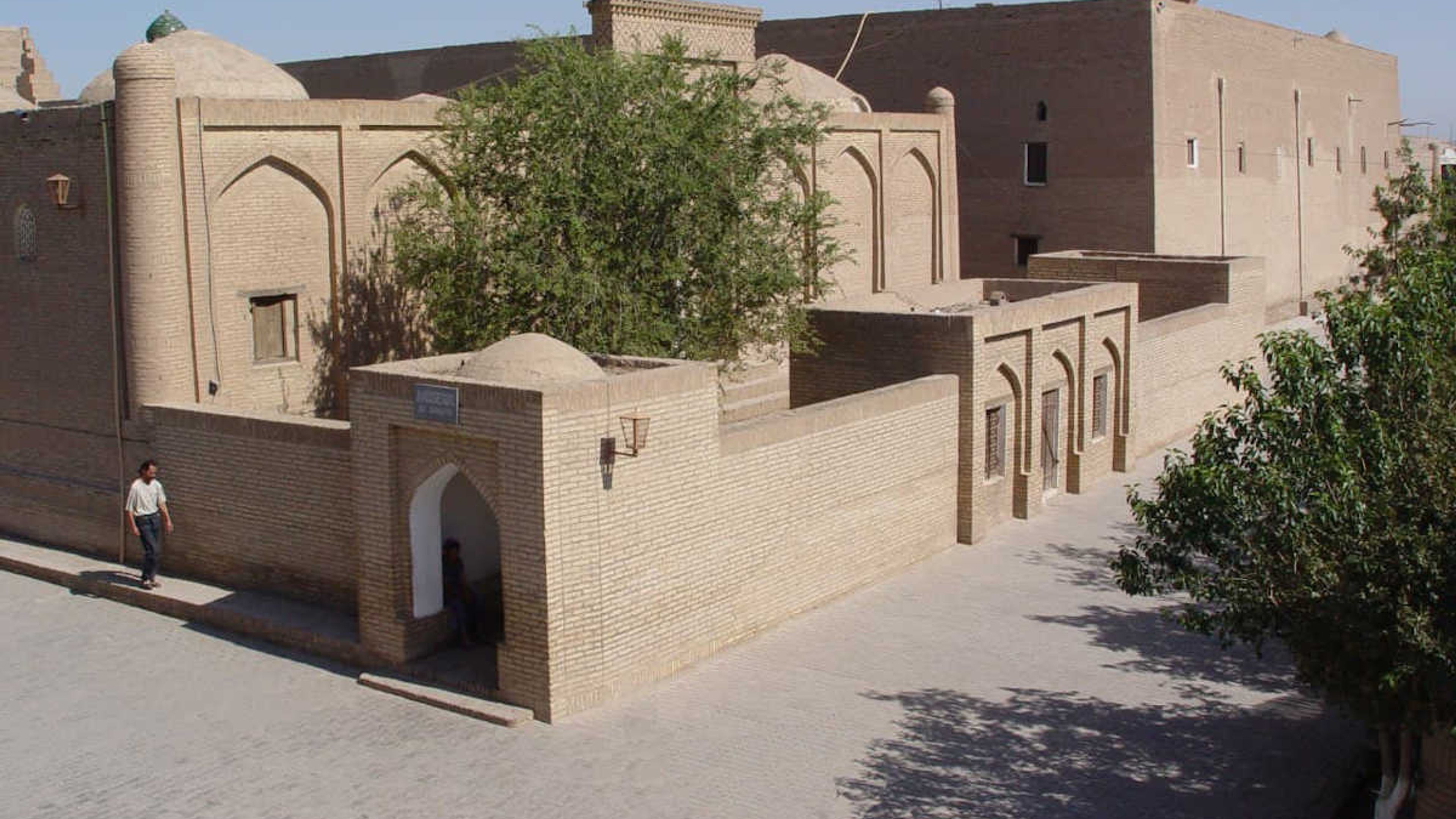 Matpanabay Madrassah in Khiva, Uzbekistan: Historical landmark in the UNESCO old town Ichan Kala.