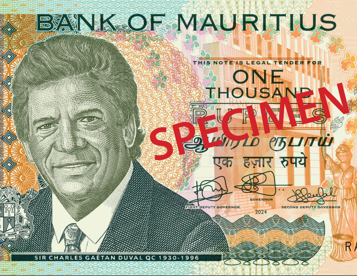 Banknote Substrate Bank of Mauritius Launches New Banknotes on GUARDIAN™ Polymer Substrate ...
