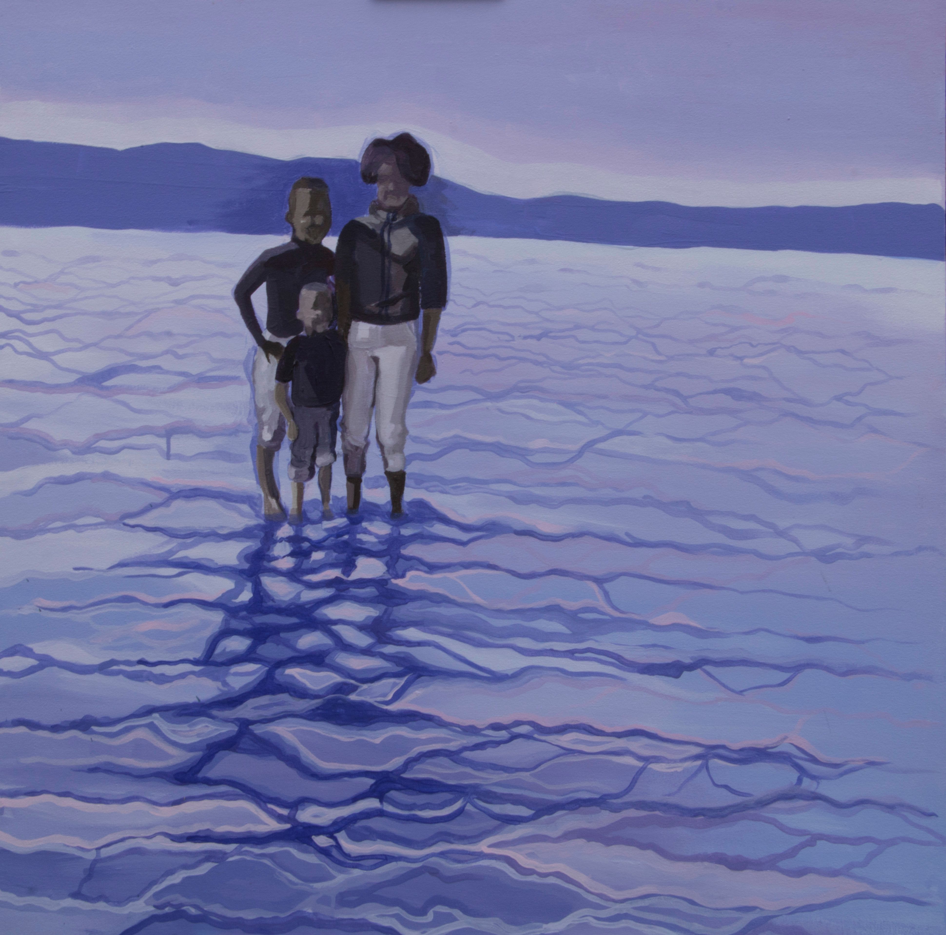 Mulattos on Water. 2019, Acrylic on Canvas 24” x 24” x 1.5"