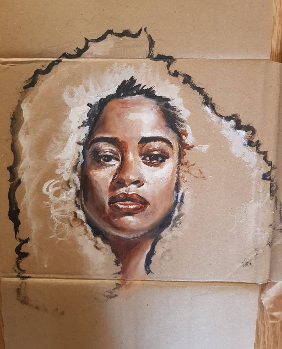 Ella Mai. 2018, Acrylic on Cardboard