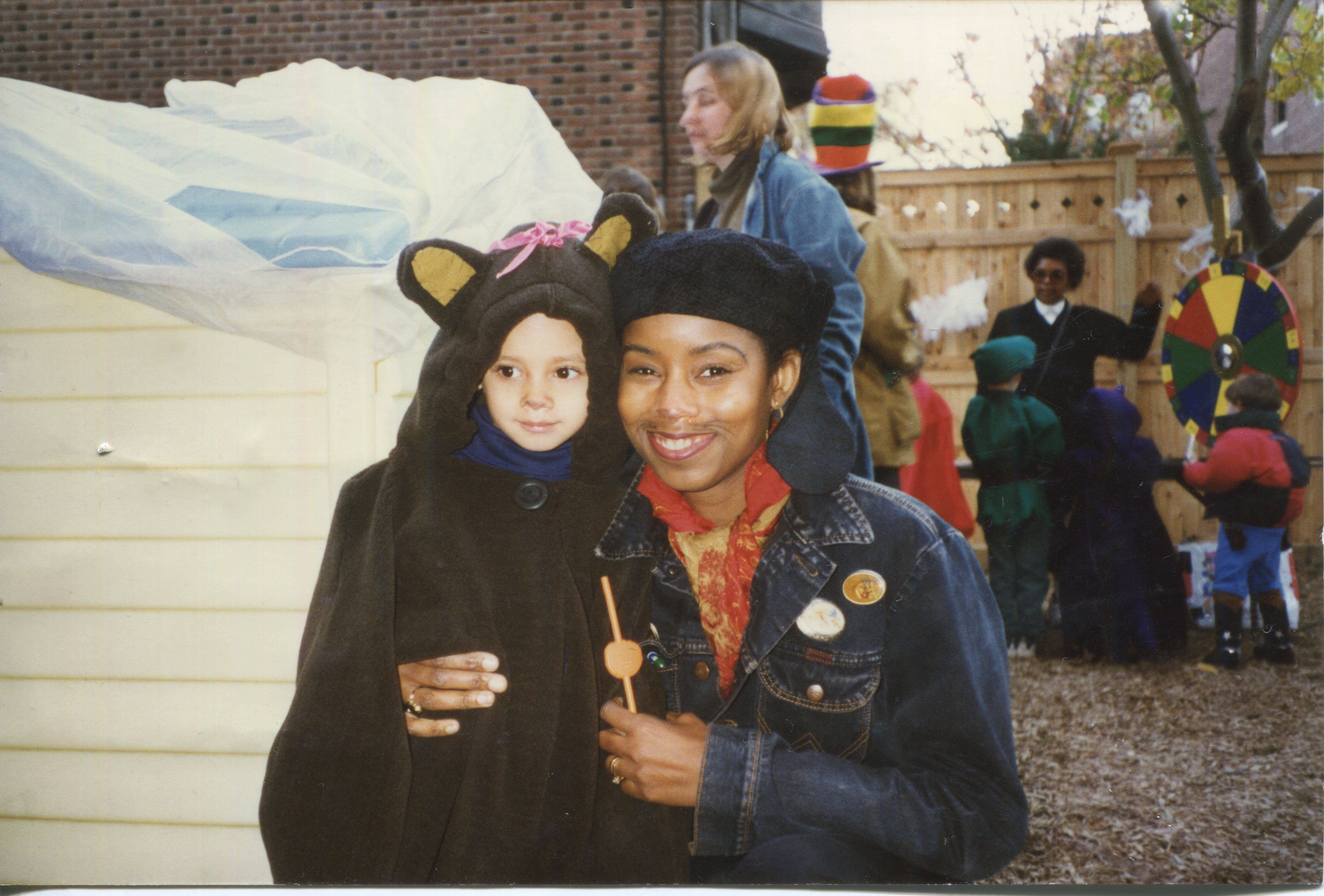  My mom and I at the Poly Prep Halloween party. My mom sewed the bear costume for me herself. Mid 90s.