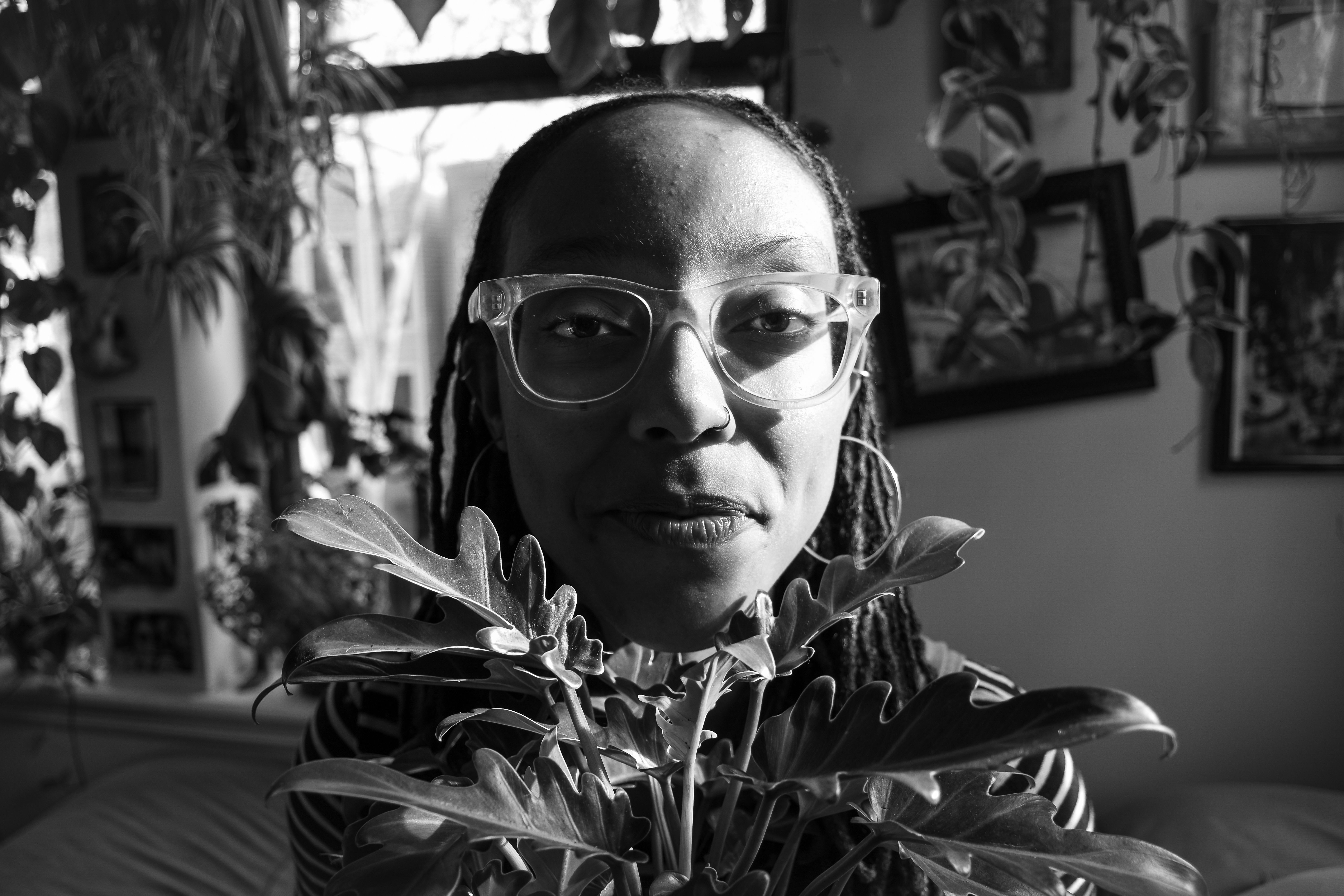 Zo with plant. Brooklyn, 2019.