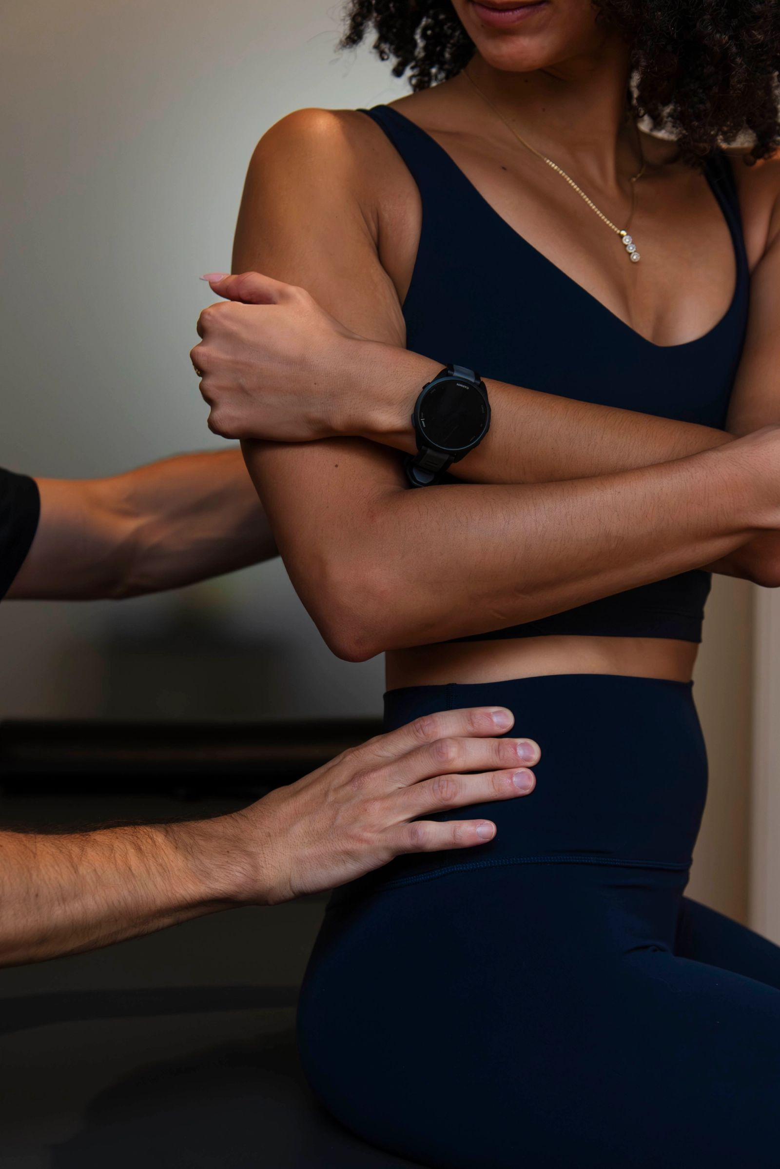 Accompagnement d’une sportive pendant une séance