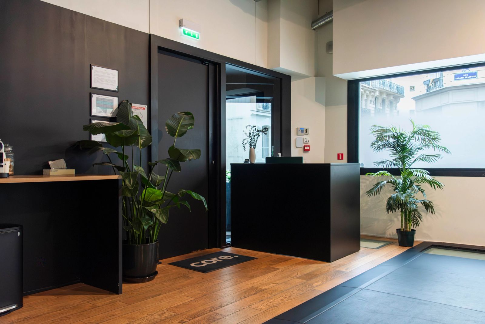 Espace d’accueil du cabinet CORE
