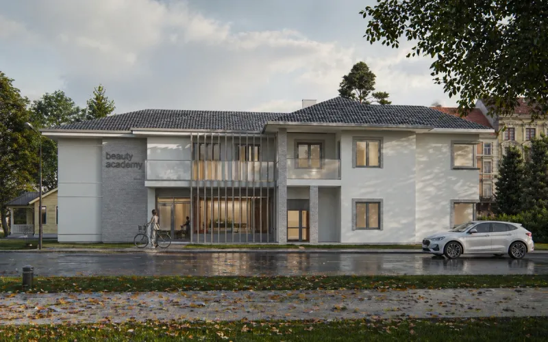 Budynek usługowo-mieszkalny przy ul. 1 Brygady w Nowym Sączu