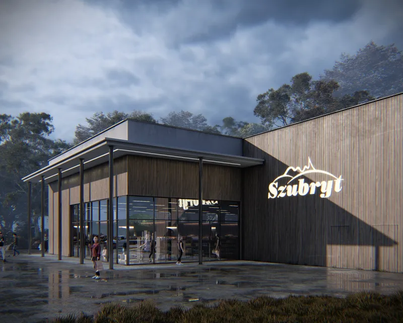 Budynek usługowy w Nowym Sączu przy ul. Lwowskiej