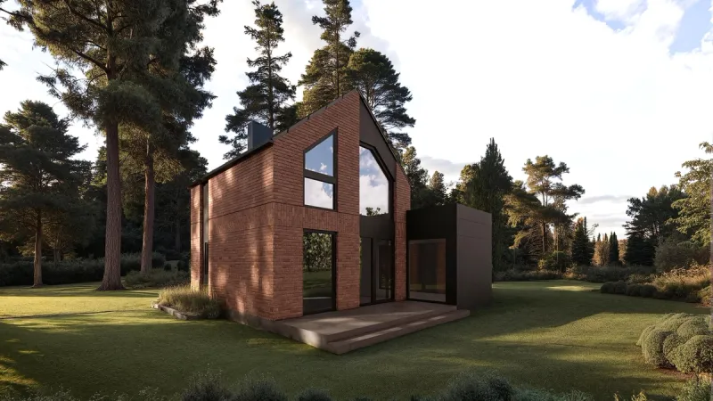 Budynek mieszkalny jednorodzinny modułowy