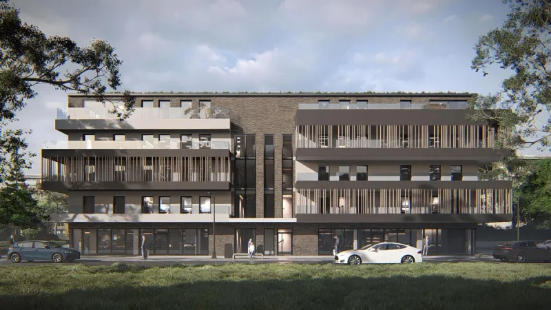 Budynek mieszkalny wielorodzinny przy ul. Zielonej w Nowym Sączu