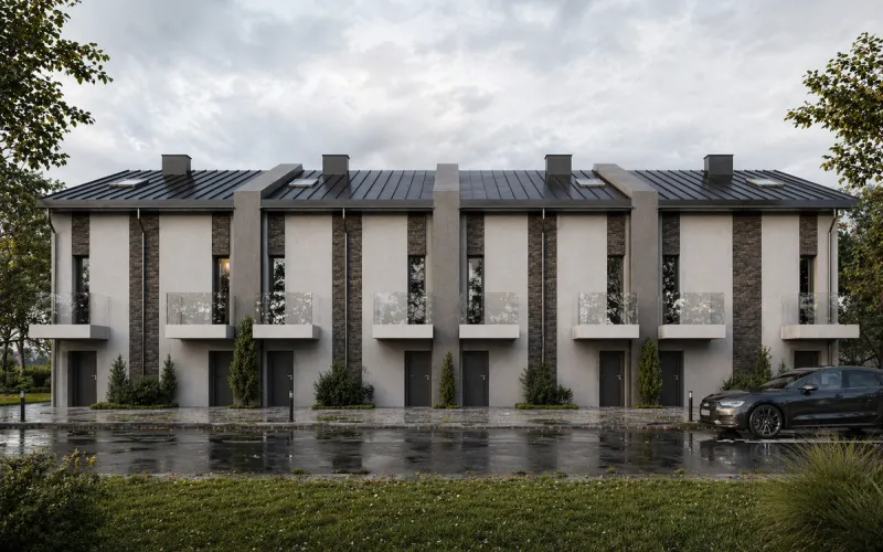 Zabudowa szeregowa w Chełmcu