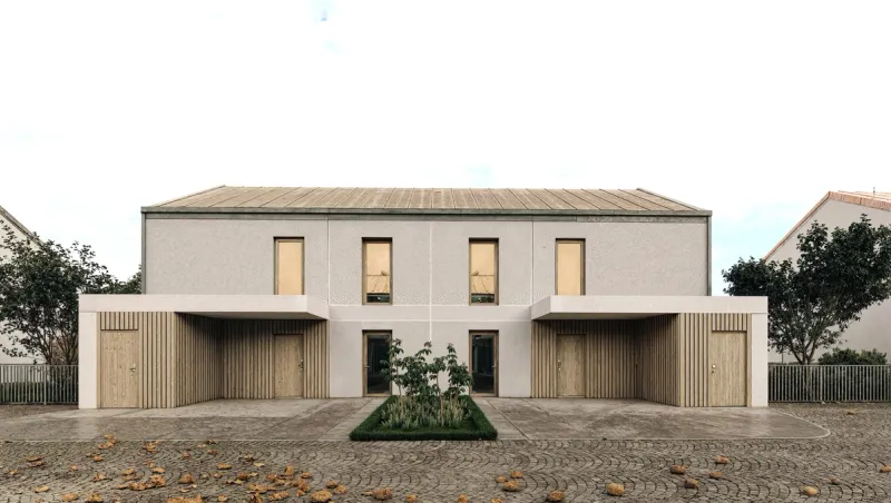 Zabudowa jednorodzinna w Chełmcu przy ul. Papieskiej